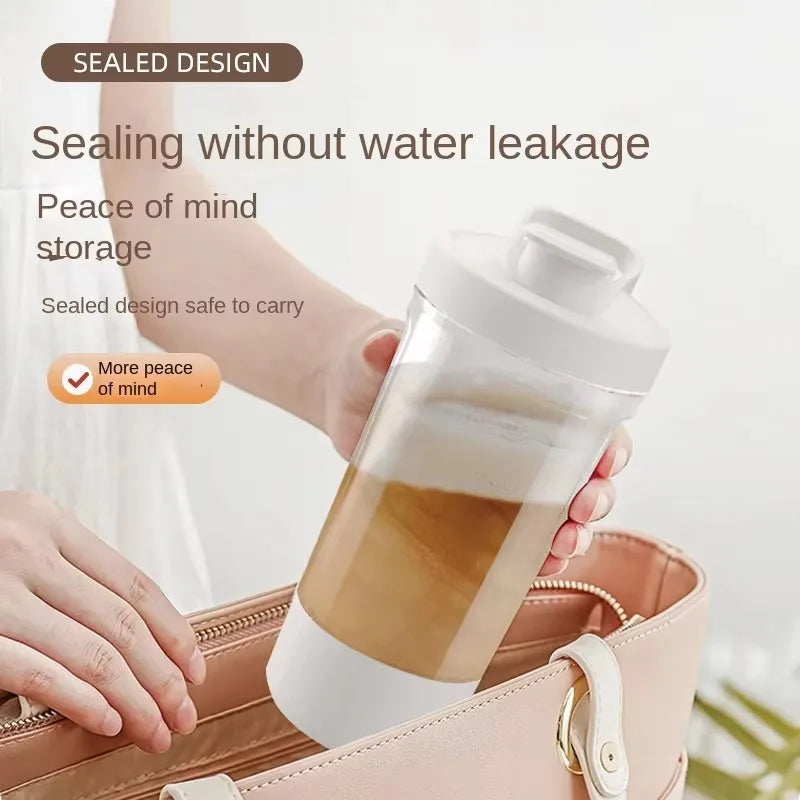 Vaso Batidor Eléctrico Portátil – Batidora Automática para Leche en Polvo y Proteínas, Shaker Recargable para Casa, Viajes, Exterior y Gimnasio