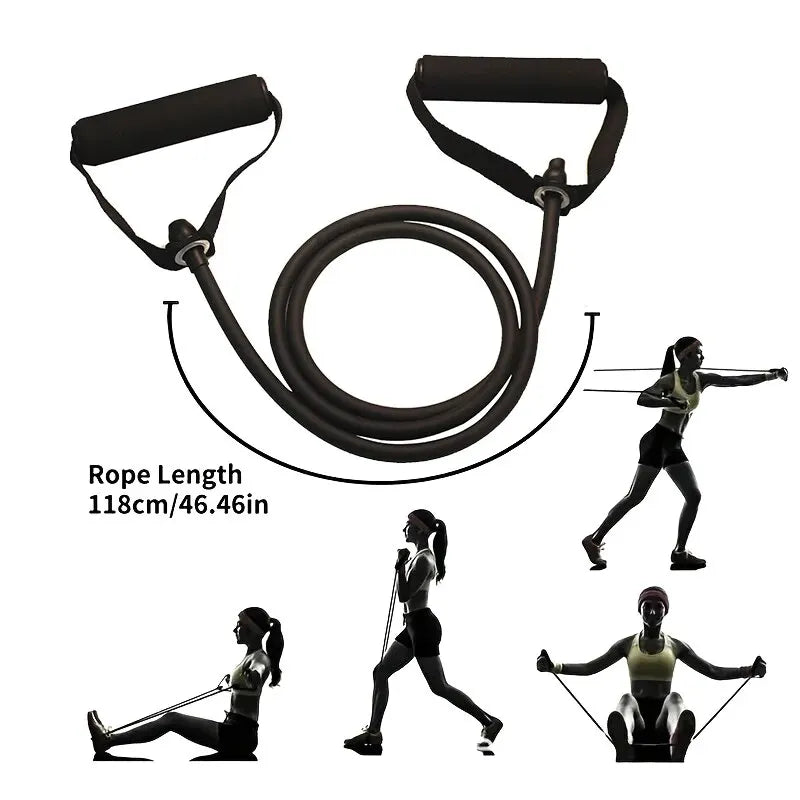 Bandas de Resistencia con Asas – Bandas de Ejercicio y Entrenamiento para Hombres y Mujeres, Equipo de Fuerza para Entrenar en Casa