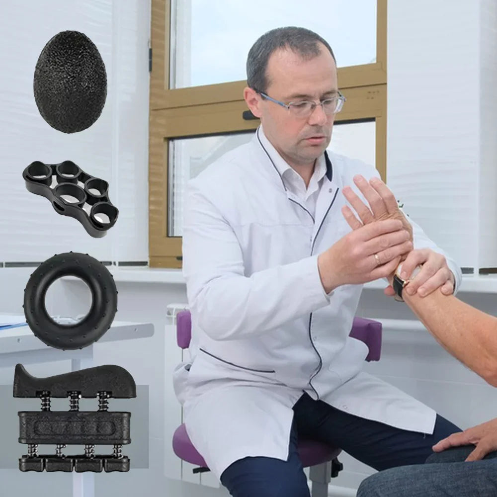 Kit de Pinza Contable de Fuerza – Ejercitador de Dedos, Estirador de Dedos, Entrenamiento de Agarre, Rehabilitación de Artritis y Entrenamiento de Recuperación de la Mano