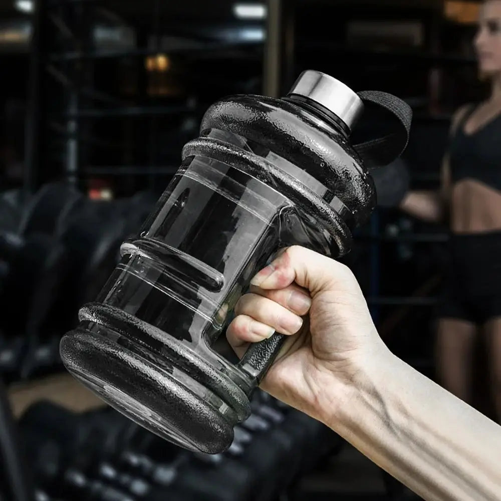 Botella de Agua de 2L – Bidón Deportivo Grande de Alta Resistencia en PETG, Botella Portátil con Asa tipo Shaker