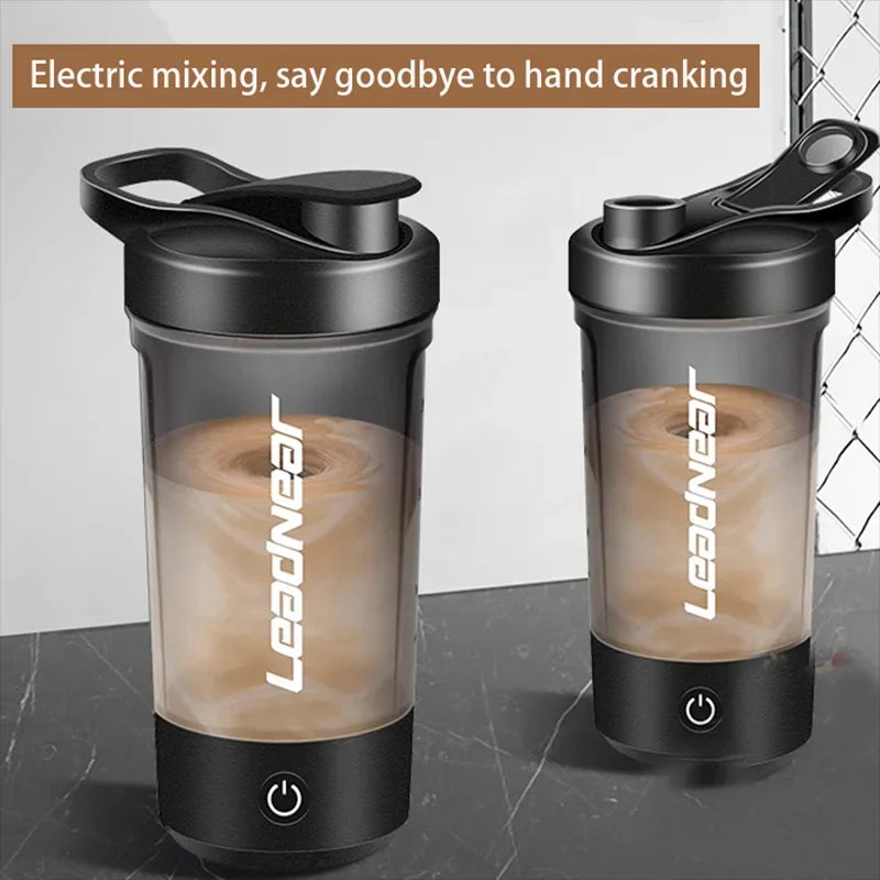 Vaso Batidor Eléctrico Portátil – Batidora Automática para Leche en Polvo y Proteínas, Shaker Recargable para Casa, Viajes, Exterior y Gimnasio