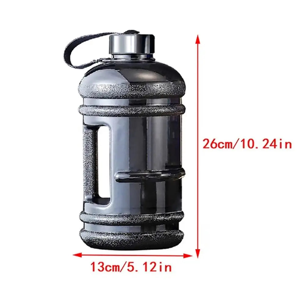 Botella de Agua de 2L – Bidón Deportivo Grande de Alta Resistencia en PETG, Botella Portátil con Asa tipo Shaker