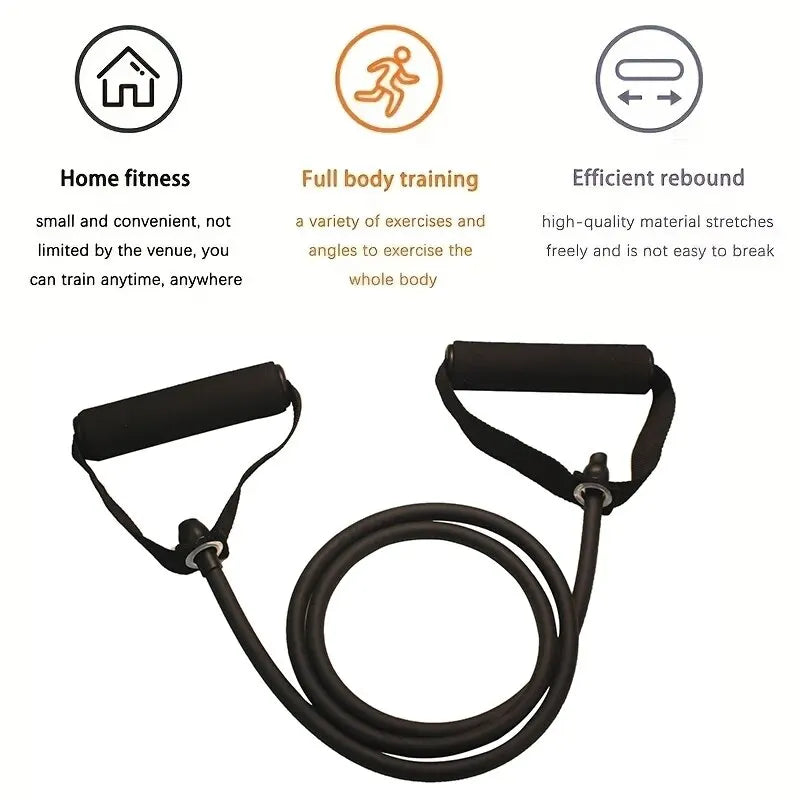 Bandas de Resistencia con Asas – Bandas de Ejercicio y Entrenamiento para Hombres y Mujeres, Equipo de Fuerza para Entrenar en Casa