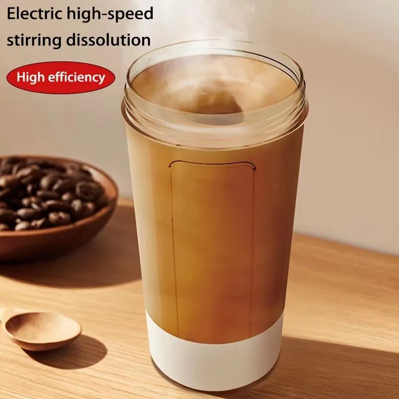 Vaso Batidor Eléctrico Portátil – Batidora Automática para Leche en Polvo y Proteínas, Shaker Recargable para Casa, Viajes, Exterior y Gimnasio