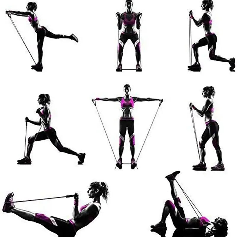 Bandas de Resistencia con Asas – Bandas de Ejercicio y Entrenamiento para Hombres y Mujeres, Equipo de Fuerza para Entrenar en Casa